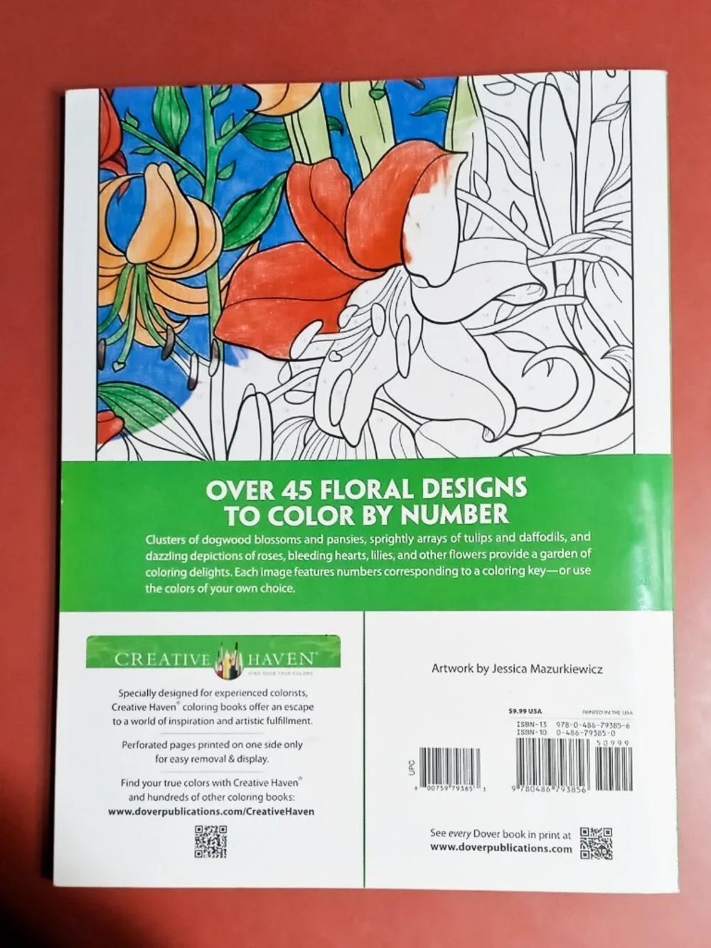 (x2) Colorama & Floral Design Color by Number Adult Coloring Books